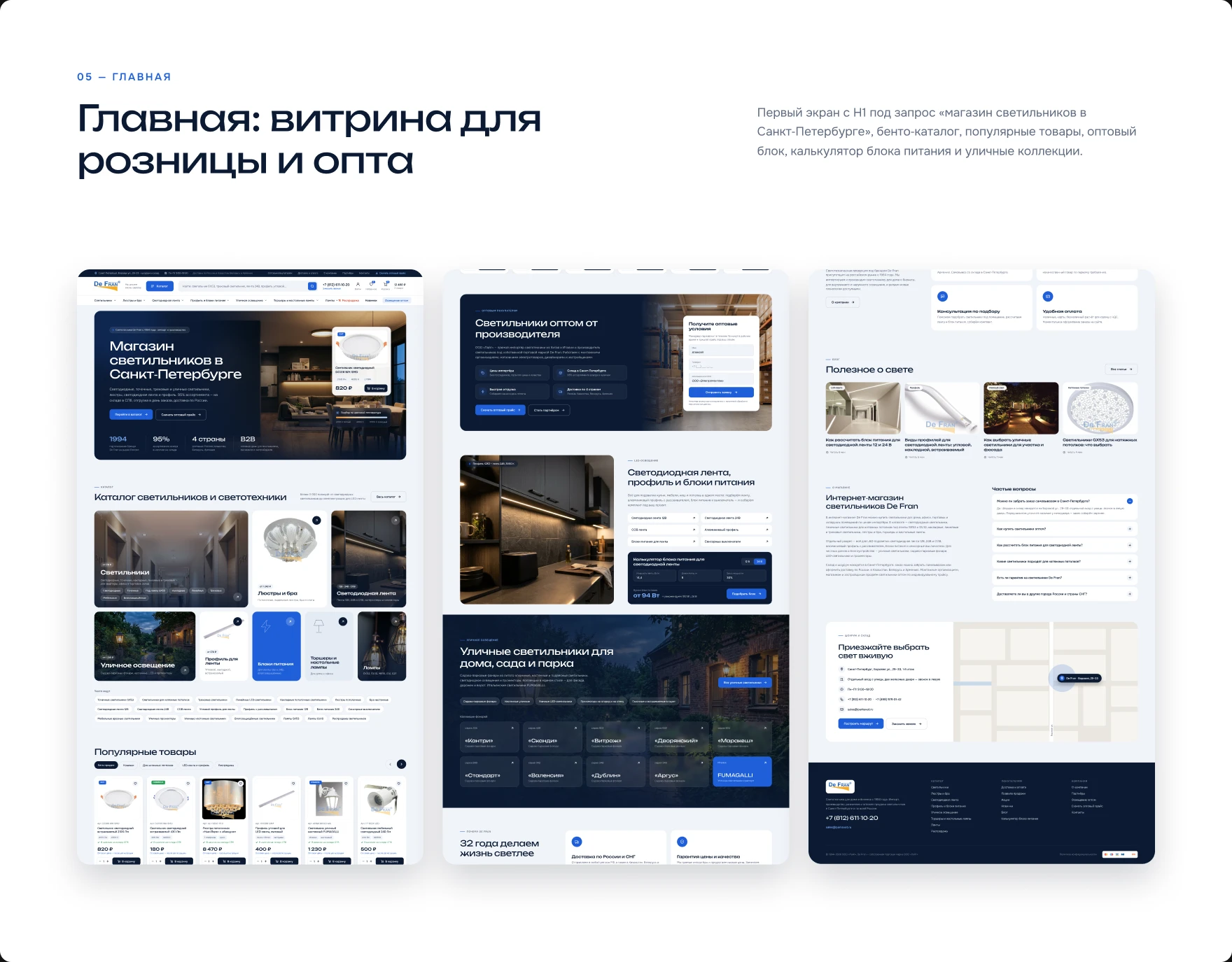 De Fran — Главная: витрина для розницы и опта