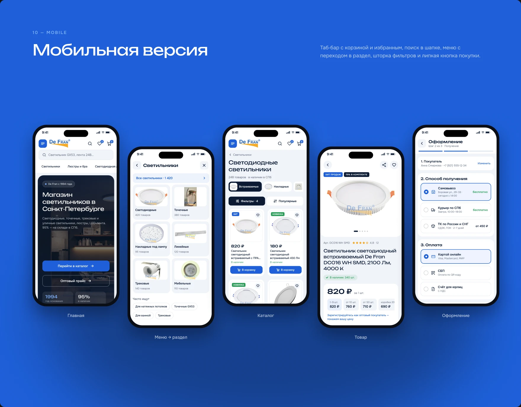 De Fran — Мобильная версия